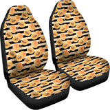 Apricot Fruit Striped Pattern Print Universal Fit Car Seat Covers 102422