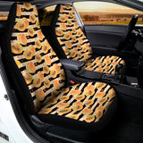 Apricot Fruit Striped Pattern Print Universal Fit Car Seat Covers 102422