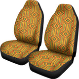 Ashanti Kente Pattern Print Universal Fit Car Seat Covers 102422