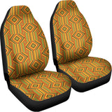 Ashanti Kente Pattern Print Universal Fit Car Seat Covers 102422