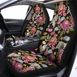 Asian Crane Bird Pattern Print Universal Fit Car Seat Covers 102422