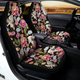 Asian Crane Bird Pattern Print Universal Fit Car Seat Covers 102422