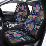 Asian Elephant And Tiger Print Universal Fit Car Seat Covers 102422