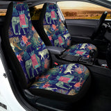 Asian Elephant And Tiger Print Universal Fit Car Seat Covers 102422