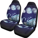 Astrological Scorpio Sign Print Universal Fit Car Seat Covers 102422