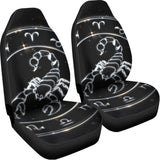 Astrology Scorpio Sign Print Universal Fit Car Seat Covers 102422