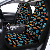 Astronaut And Space Pixel Pattern Print Universal Fit Car Seat Covers 102422