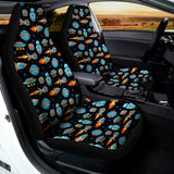 Astronaut And Space Pixel Pattern Print Universal Fit Car Seat Covers 102422