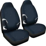 Astronaut Couple In Space Print Universal Fit Car Seat Covers 102422