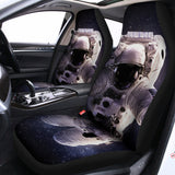Astronaut Floating In Outer Space Print Universal Fit Car Seat Covers 102422