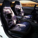 Astronaut Floating In Outer Space Print Universal Fit Car Seat Covers 102422