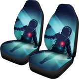 Astronaut Floating Through Space Print Universal Fit Car Seat Covers 102422
