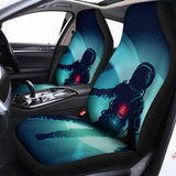 Astronaut Floating Through Space Print Universal Fit Car Seat Covers 102422