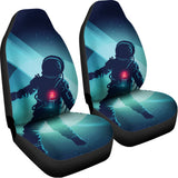 Astronaut Floating Through Space Print Universal Fit Car Seat Covers 102422