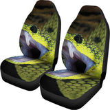 Atheris Nitschei Snake Print Universal Fit Car Seat Covers 102422