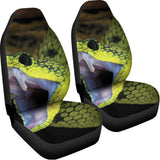 Atheris Nitschei Snake Print Universal Fit Car Seat Covers 102422