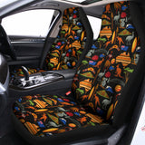 Australia Symbols Pattern Print Universal Fit Car Seat Covers 102422