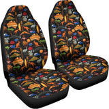 Australia Symbols Pattern Print Universal Fit Car Seat Covers 102422