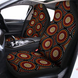 Australian Aboriginal Dot Pattern Print Universal Fit Car Seat Covers 102422