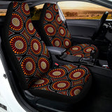 Australian Aboriginal Dot Pattern Print Universal Fit Car Seat Covers 102422