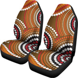 Australian Aboriginal Dot Print Universal Fit Car Seat Covers 102422