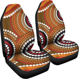 Australian Aboriginal Dot Print Universal Fit Car Seat Covers 102422