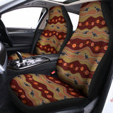 Australian Aboriginal Kangaroo Print Universal Fit Car Seat Covers 102422