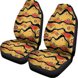 Australian Aboriginal Pattern Print Universal Fit Car Seat Covers 102422