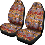 Australian Animals Pattern Print Universal Fit Car Seat Covers 102422