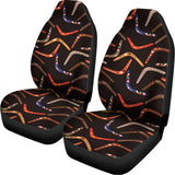 Australian Boomerang Pattern Print Universal Fit Car Seat Covers 102422