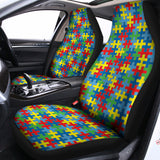 Autism Awareness Jigsaw Print Universal Fit Car Seat Covers 102422
