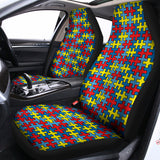 Autism Awareness Puzzle Print Universal Fit Car Seat Covers 102422