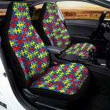 Autism Awareness Puzzle Print Universal Fit Car Seat Covers 102422