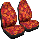 Autumn Maple Leaves Pattern Print Universal Fit Car Seat Covers 102422