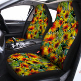 Autumn Sunflower Pattern Print Universal Fit Car Seat Covers 102422