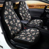 Baby Koala And Floral Pattern Print Universal Fit Car Seat Covers 102422