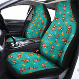 Banana And Monkey Pattern Print Universal Fit Car Seat Covers 102422