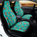 Banana And Monkey Pattern Print Universal Fit Car Seat Covers 102422