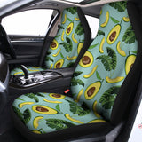 Banana Leaf Avocado Pattern Print Universal Fit Car Seat Covers 102422