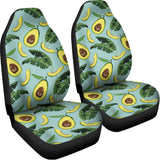 Banana Leaf Avocado Pattern Print Universal Fit Car Seat Covers 102422