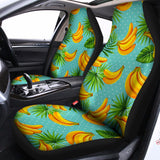 Banana Palm Leaf Pattern Print Universal Fit Car Seat Covers 102422