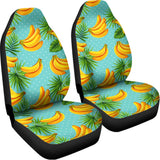 Banana Palm Leaf Pattern Print Universal Fit Car Seat Covers 102422