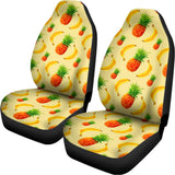 Banana Pineapple Pattern Print Universal Fit Car Seat Covers 102422