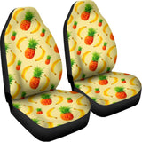 Banana Pineapple Pattern Print Universal Fit Car Seat Covers 102422