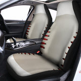 Baseball Stitching Print Universal Fit Car Seat Covers 102422