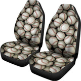 Baseballs 3D Print Universal Fit Car Seat Covers 102422