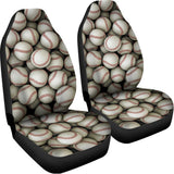 Baseballs 3D Print Universal Fit Car Seat Covers 102422