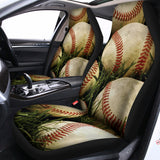 Baseballs On Field Print Universal Fit Car Seat Covers 102422