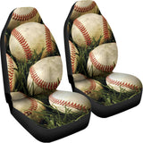 Baseballs On Field Print Universal Fit Car Seat Covers 102422