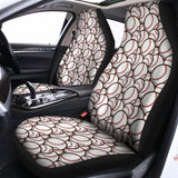 Baseballs Pattern Print Universal Fit Car Seat Covers 102422